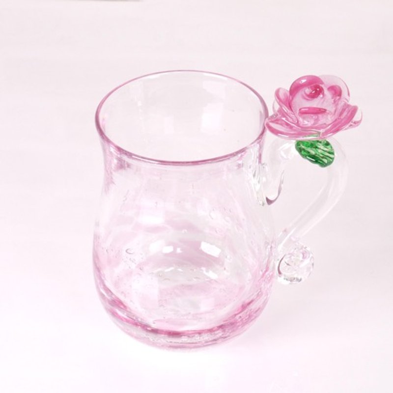 新作バラ好きさんへ【バラのグラス】母の日や華やかな贈り物として - 茶具/茶杯 - 玻璃 