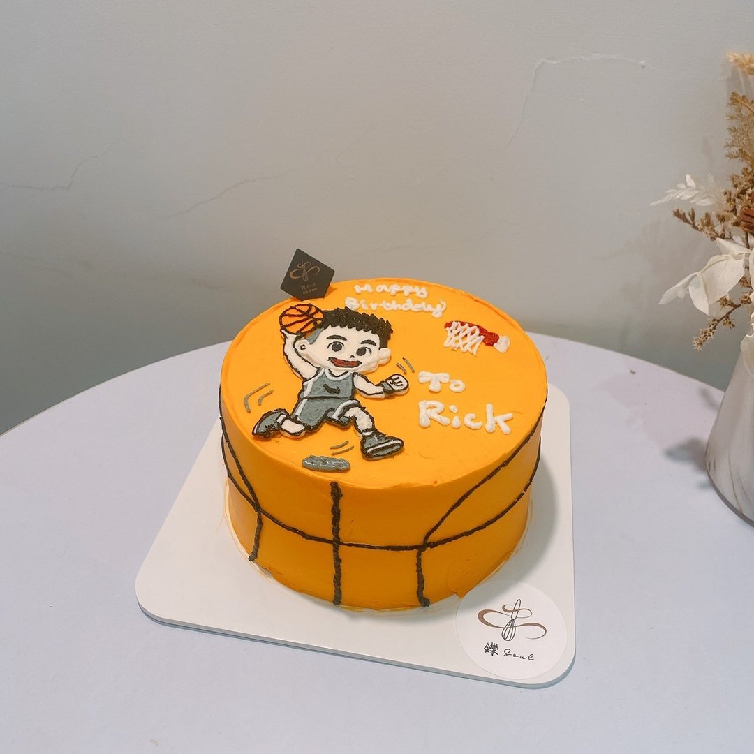 热血篮球员 人像绘图蛋糕 生日蛋糕 铄甜点 定制化 蛋糕 纪念日 - 蛋糕/甜点 - 新鲜食材 