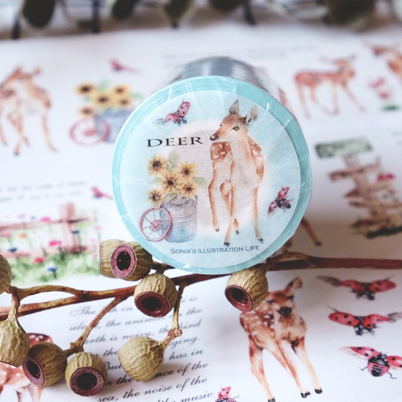 Deer纸胶带(6CM)带离型纸 - 纸胶带 - 纸 