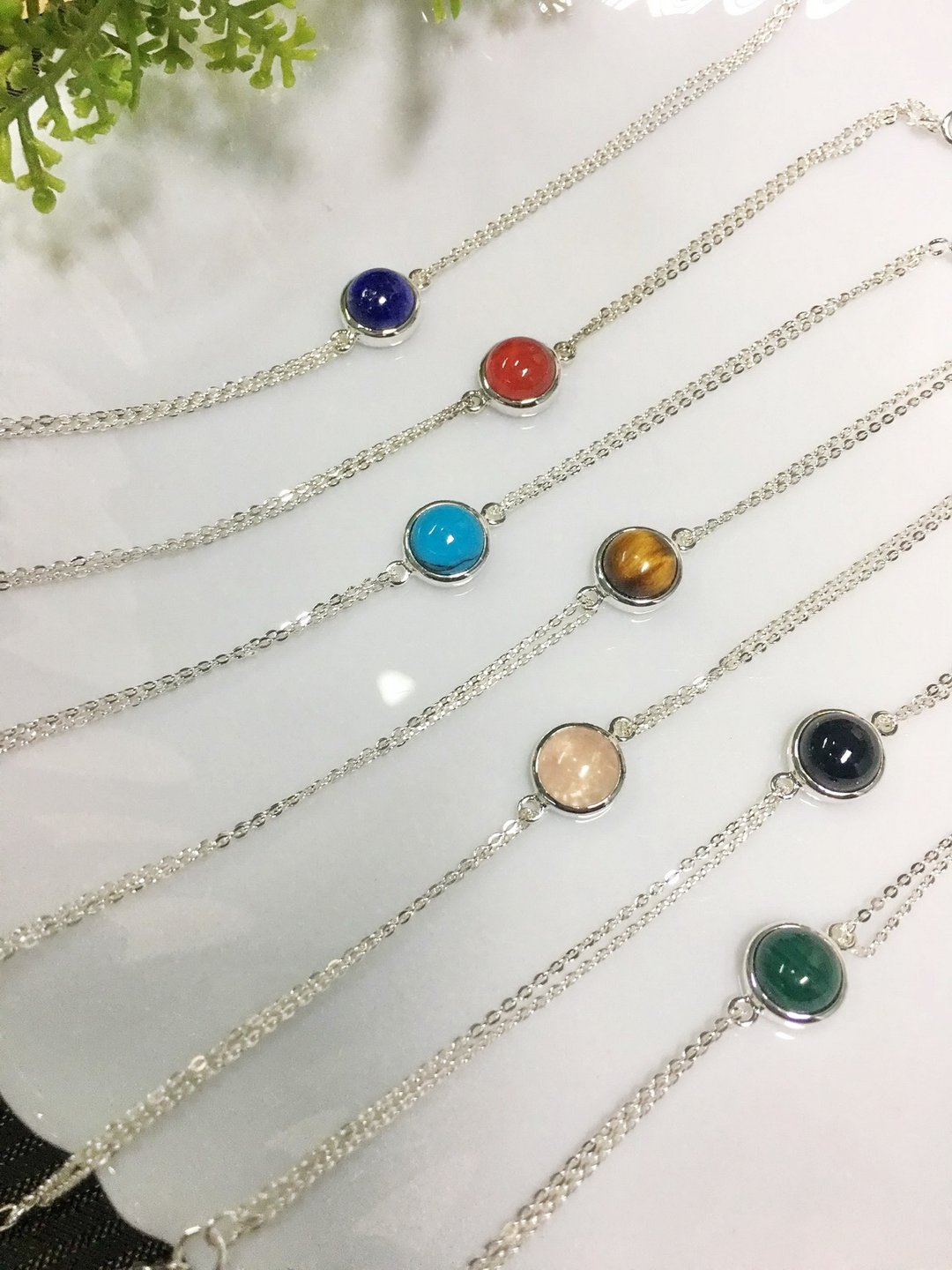 Various Genuine Natural Stones Bracelet - 手链/手环 - 石头 多色