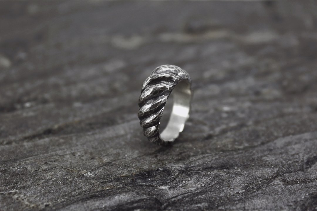 No.022 ANTELOPE HORNS RING 湖羚兽角戒 - 古银 - 戒指 - 其他金属 银色