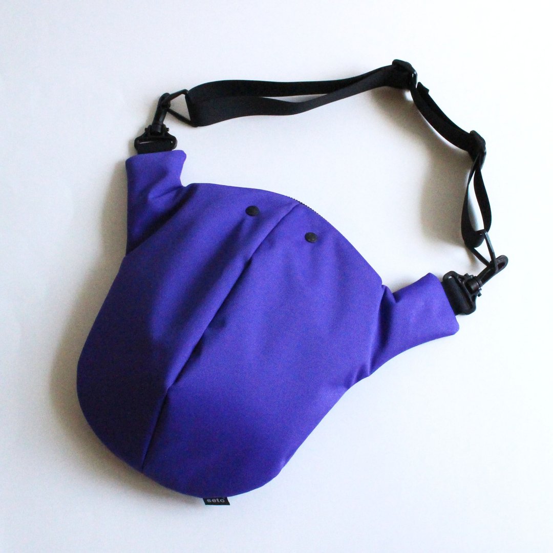seto / creature bag / XLarge / O-sagari / Violet - 侧背包/斜挎包 - 聚酯纤维 紫色