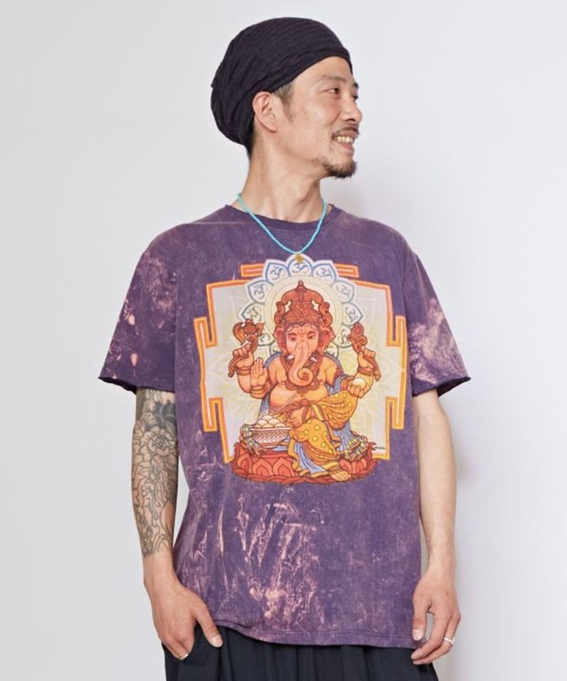 【热门预购】泰国风情个性独特艺术感渲染印花T恤(3色)TXX-5610 - 男装上衣/T 恤 - 棉．麻 