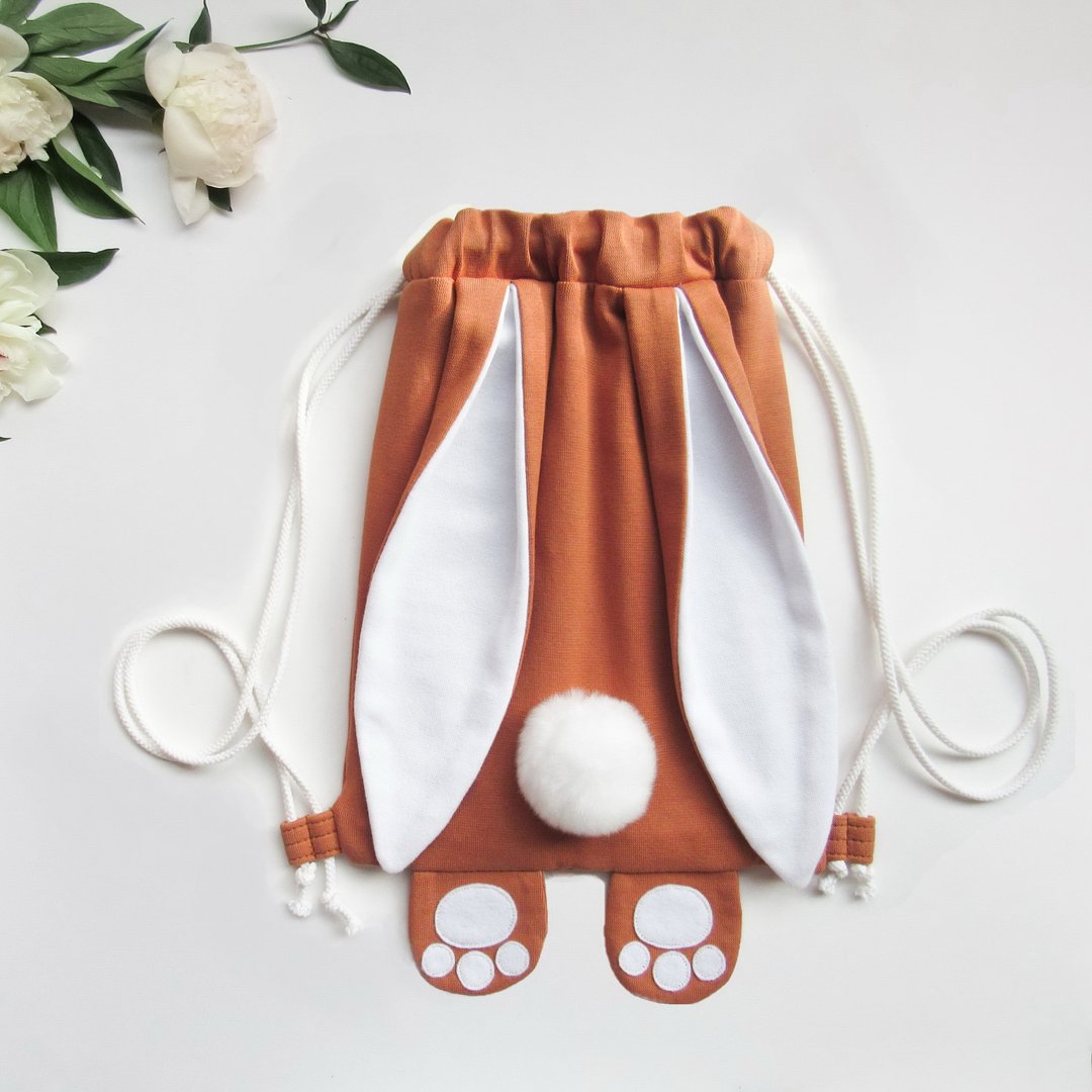Bag sewing pattern pdf , Bunny backpack pattern and tutorial , Digital pattern - 手工艺教程/工具书 - 其他材质 