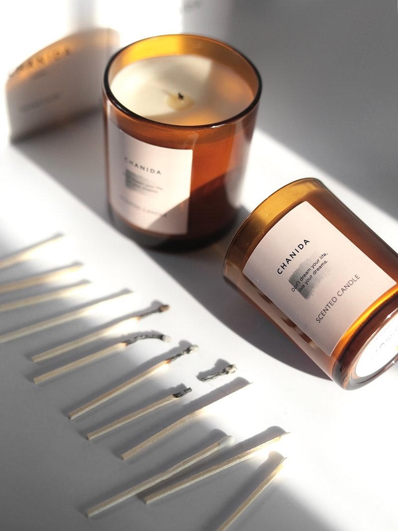 CHANIDA-黑醋栗佛手柑 香氛蜡烛/ Scented Candle 150g - 蜡烛/烛台 - 玻璃 