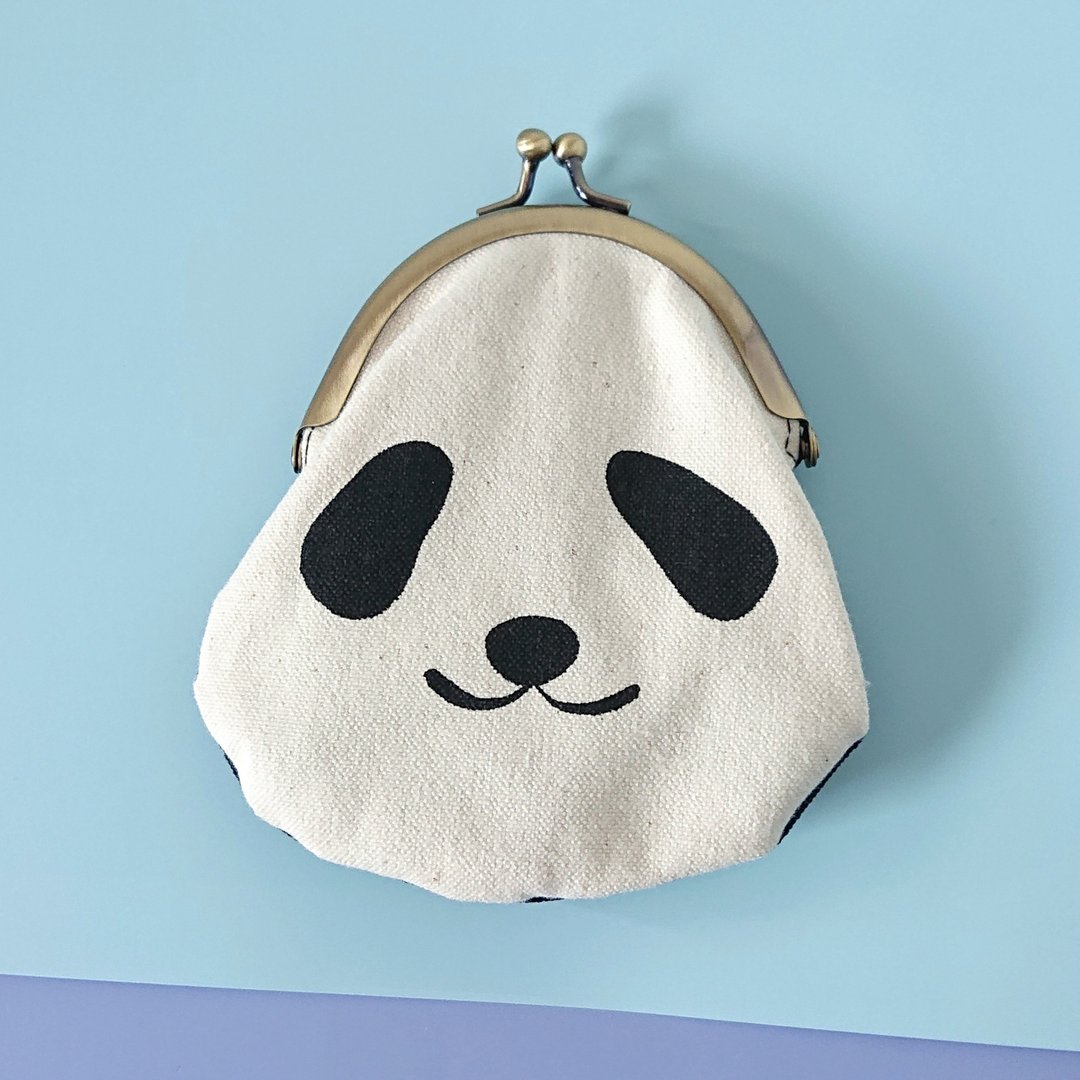 panda purse - 零钱包 - 棉 