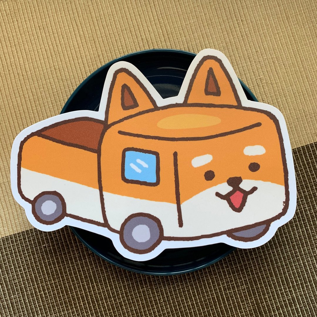 柴犬货车大型防水贴纸 SL0015 - 贴纸 - 防水材质 