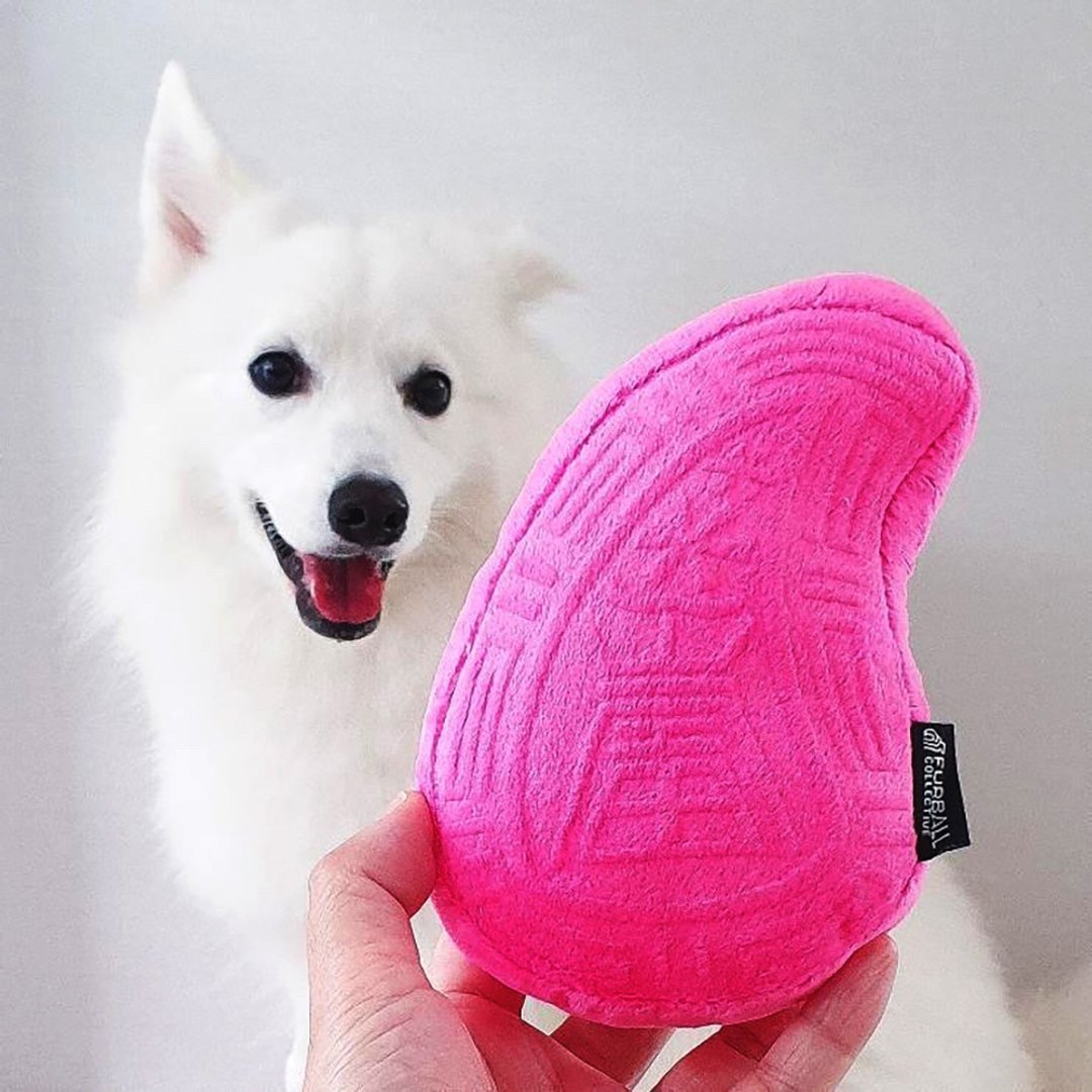Furball Peng Kueh Squeakie Chew Toy - 玩具 - 棉 粉红色