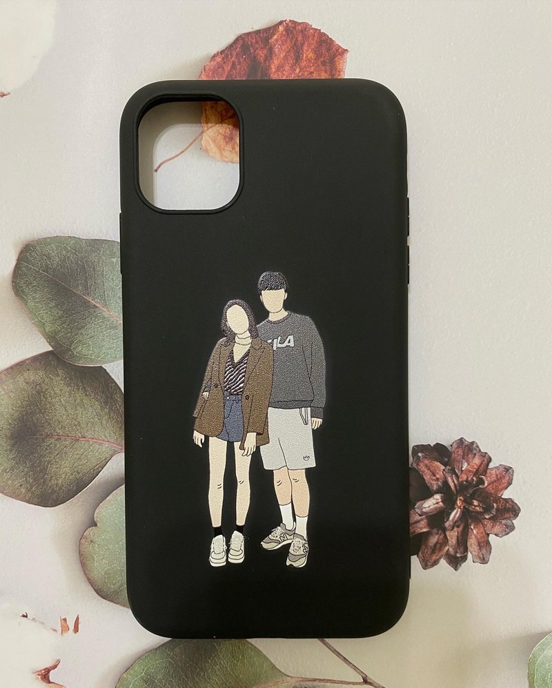 i16~i11ProMax定制化可拆式镜头手机壳 似颜绘 宠物绘制 文字设计 - 手机壳/手机套 - 其他材质 黑色