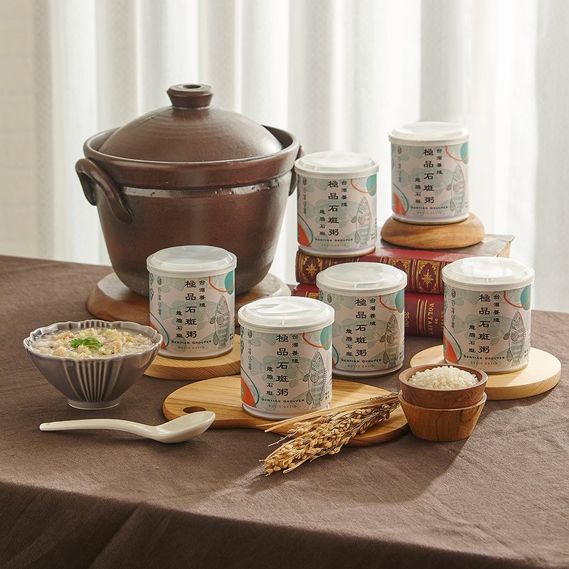 【谷溜谷溜】这粥有礼 极品石斑粥(300g/罐)feat.深红锅物联名粥 - 熟食小吃 - 其他材质 白色