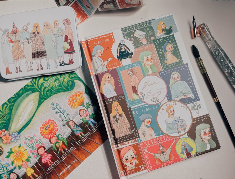 致亲爱的 精装万年历 行事历 钢笔可用 - 年历/台历 - 纸 多色