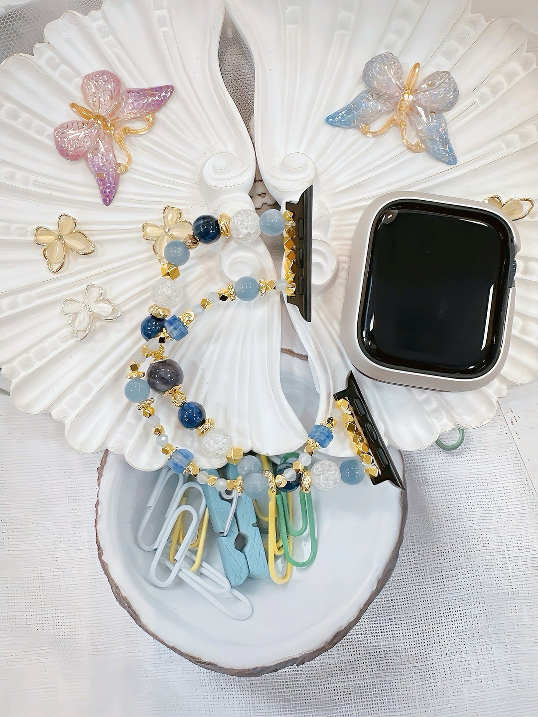 蓝晶石| 白爆晶| 堇青石| 海蓝宝| apple watch 手表链 表带 - 表带 - 水晶 蓝色