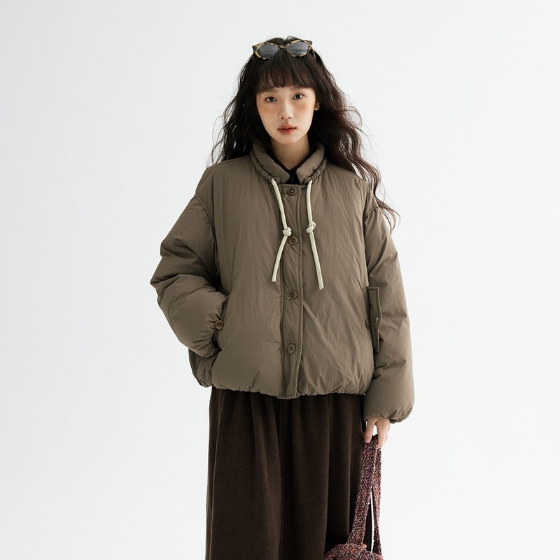 撞色云朵泡芙羽绒服|外套|两色|冬款|Sora-1716 - 女装休闲/机能外套 - 尼龙 多色