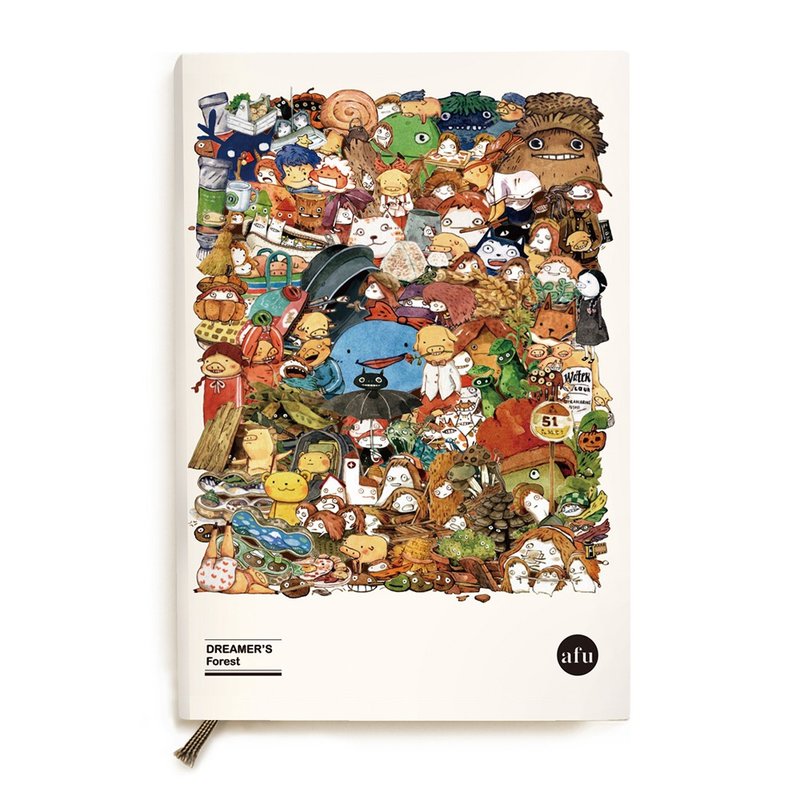 afu无时效森林手帐本I - 开森满满 - 笔记本/手帐 - 纸 白色