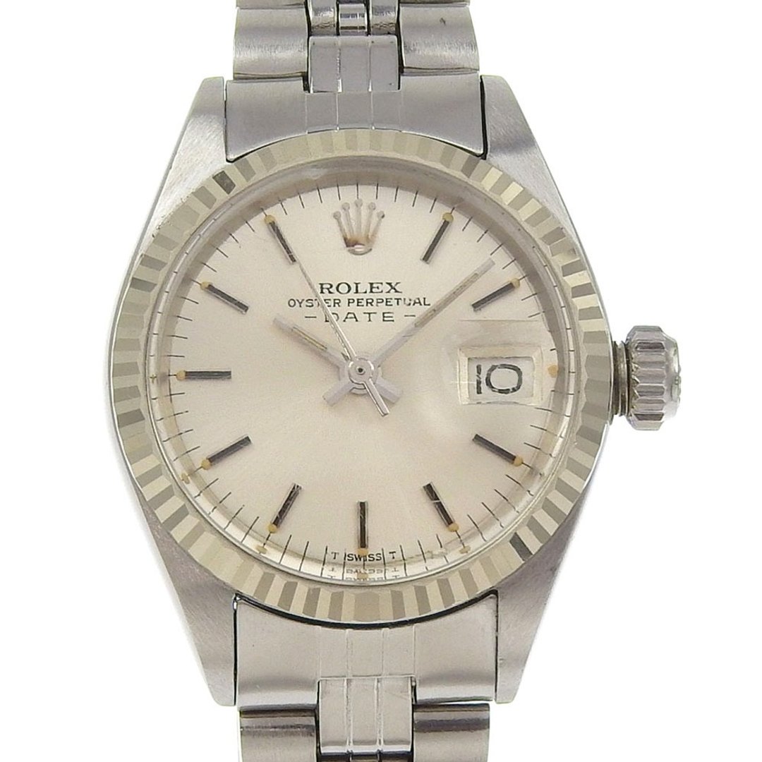 【日本直送】劳力士 ROLEX 蚝式恒动日志型 手表 Cal.2030 6917 不锈钢 银色 自动上链 银色表盘 女仕款【二手】 - 女表 - 不锈钢 银色