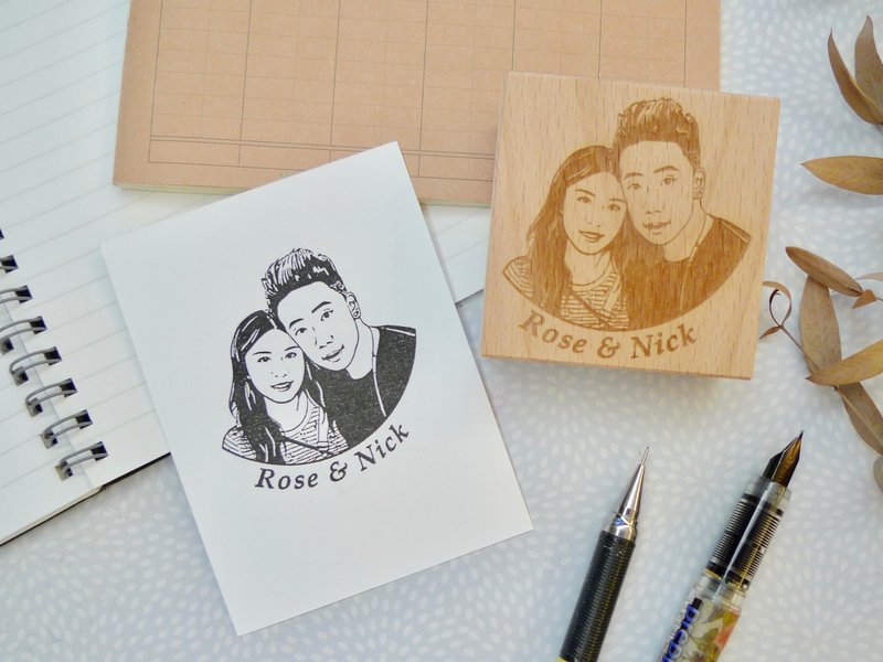 定制人像印章***双人*** - 印章/印台 - 橡胶 