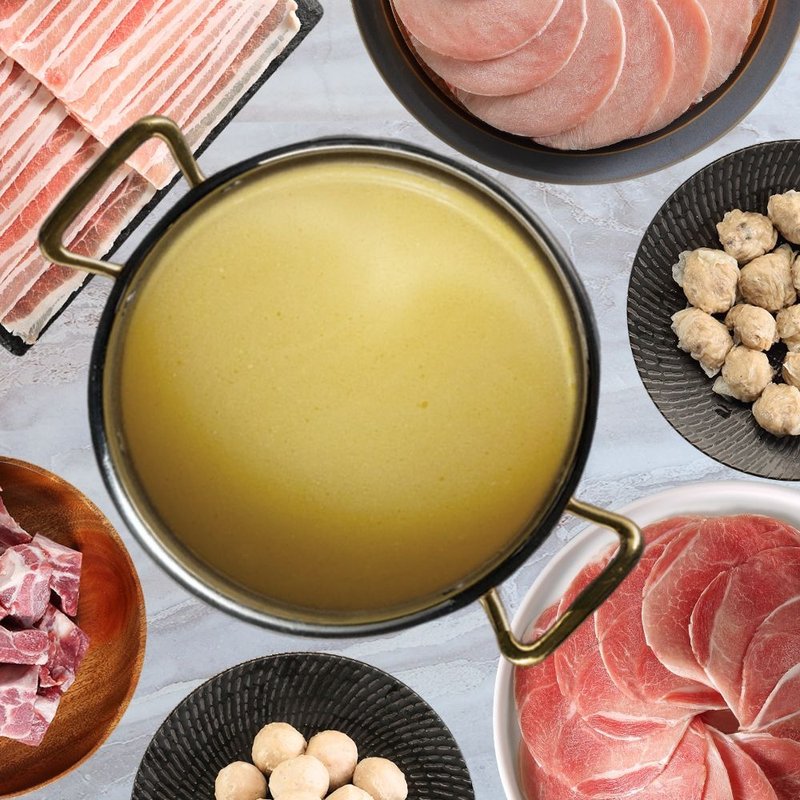 【快速出货】香草鸡 鸡浓白汤火锅组(肉片/丸子/汤底一组购齐) - 其他 - 其他材质 