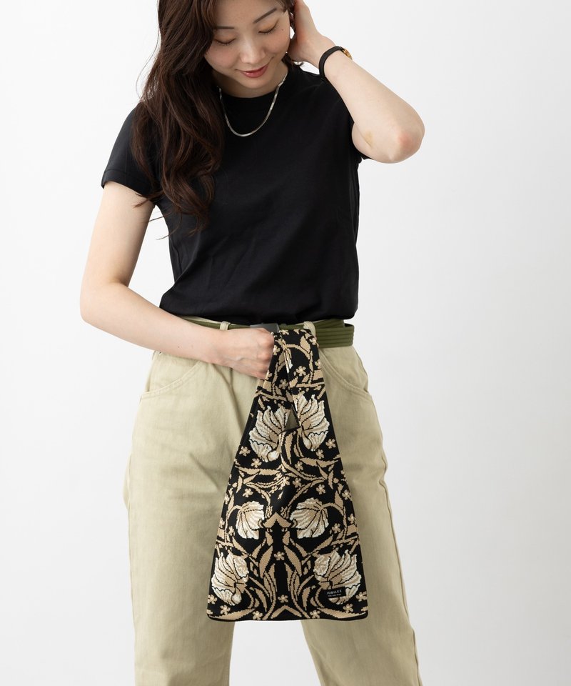 Jubilee 针织托特包 威廉莫里斯花纹 大型购物袋款 07. Pimpernel - 手提包/手提袋 - 聚酯纤维 多色