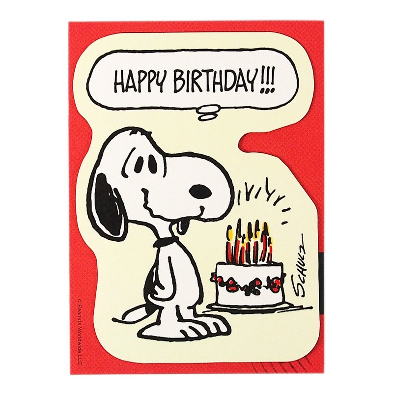 Snoopy 朋友一同齐声歌唱【Hallmark-Peanuts史努比-小礼卡】 - 卡片/明信片 - 纸 红色