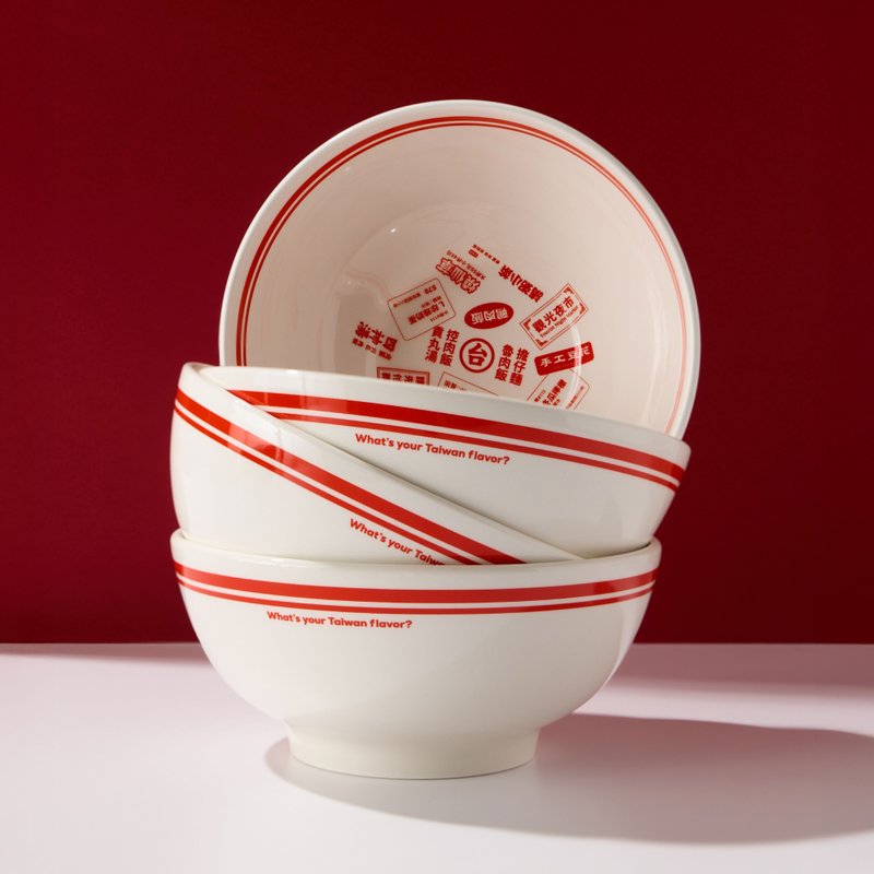 【现货】文化总会 碗安台湾 2026 新春限定版 - 碗 - 瓷 红色