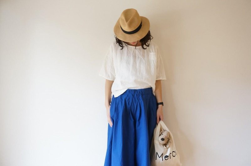 JAPAN Linen blouse LADY'S OFF/W - 女装上衣 - 棉．麻 白色