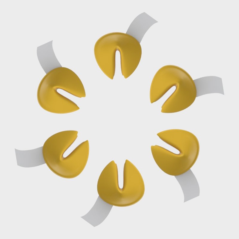 Fortune Cookie 幸运饼杯边小物 - 咖啡杯/马克杯 - 硅胶 卡其色