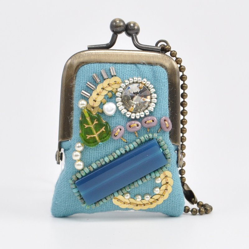 tiny purse for rings and pill,coins,accessories,bag charm purse blue purse 45 - 化妆包/杂物包 - 塑料 蓝色