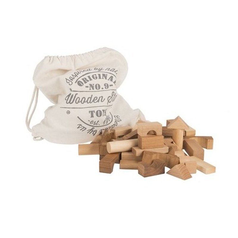 Wooden Story - 原木积木组 - 100pcs - 玩具/玩偶 - 木头 