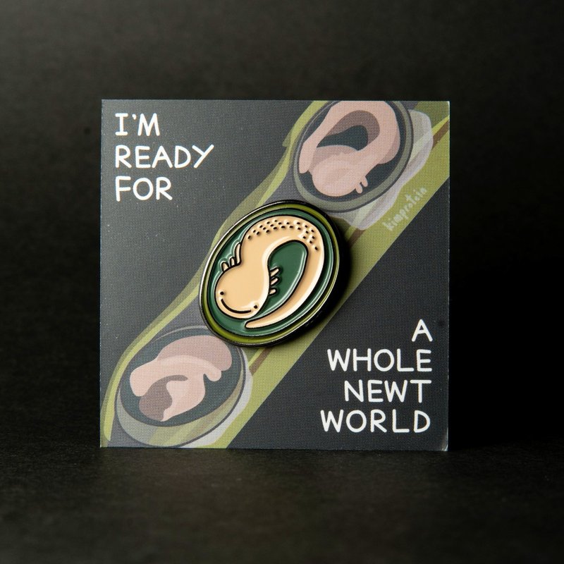 一生螈命 香港瘰螈徽章系列－卵 - 徽章/别针 - 其他金属 绿色