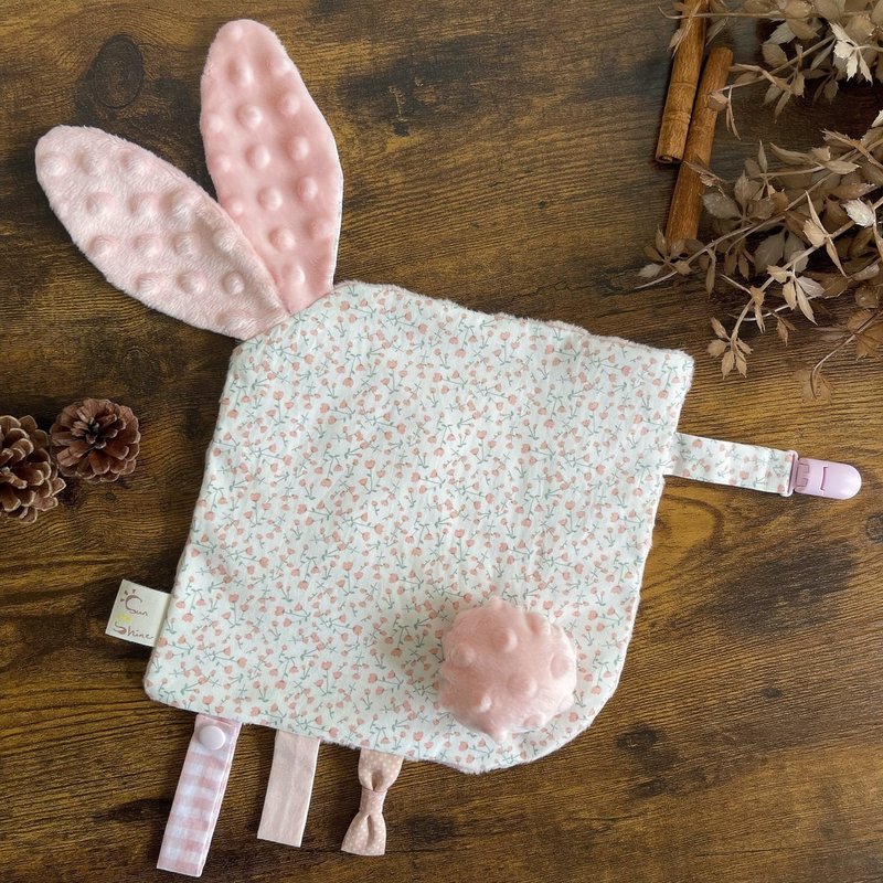定制 - 兔耳造型响纸安抚巾 - 安抚玩具 / 安抚宝宝 / 安抚神器 - 玩具/玩偶 - 棉．麻 