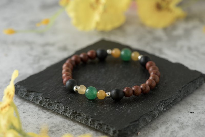 多宝系列。康宁。6mm单层手串。 - 手链/手环 - 半宝石 多色