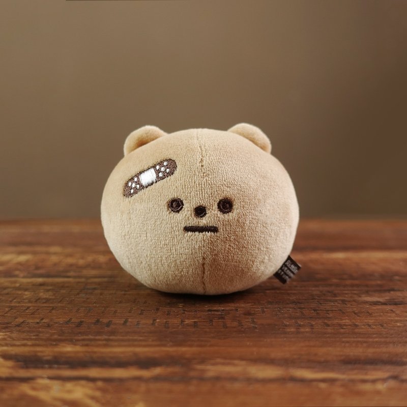 绒毛娃娃 玩偶 吊饰 -  OK蹦熊 SHADOW BEAR - 玩偶/公仔 - 聚酯纤维 咖啡色