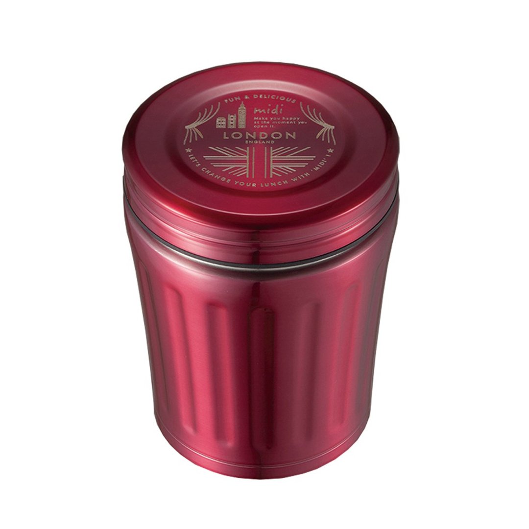 CB MiDi 城市系列双层保冷保温汤壶350ml-粉红桃 - 保温瓶/保温杯 - 不锈钢 粉红色