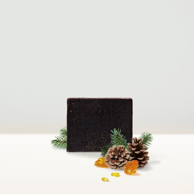 松焦油皂 - 手工皂 干性 敏弱肌适用 - 肥皂/手工皂 - 植物．花 黑色