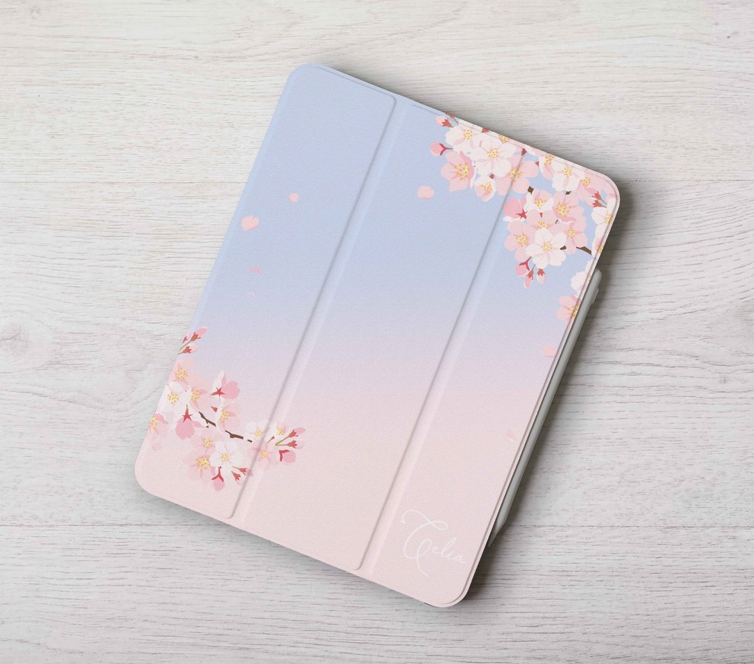 加名 幻彩樱花 iPad case笔槽保护壳套Pro 11 Air 5 10代 12.9寸 - 平板/电脑保护壳 - 塑料 多色