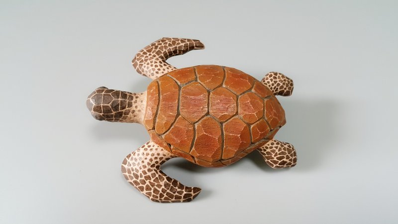 海龟(木雕艺术品) - 摆饰 - 木头 咖啡色