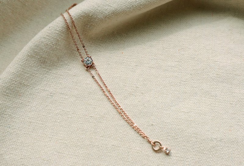 圆氐  典雅女伶 芭蕾璀璨之星手链   镀玫瑰金色 - 手链/手环 - 铜/黄铜 粉红色