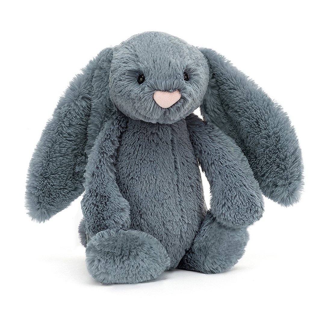 Bashful Dusky Blue Bunny 18cm 莫兰迪兔 雾蓝 - 玩偶/公仔 - 聚酯纤维 蓝色