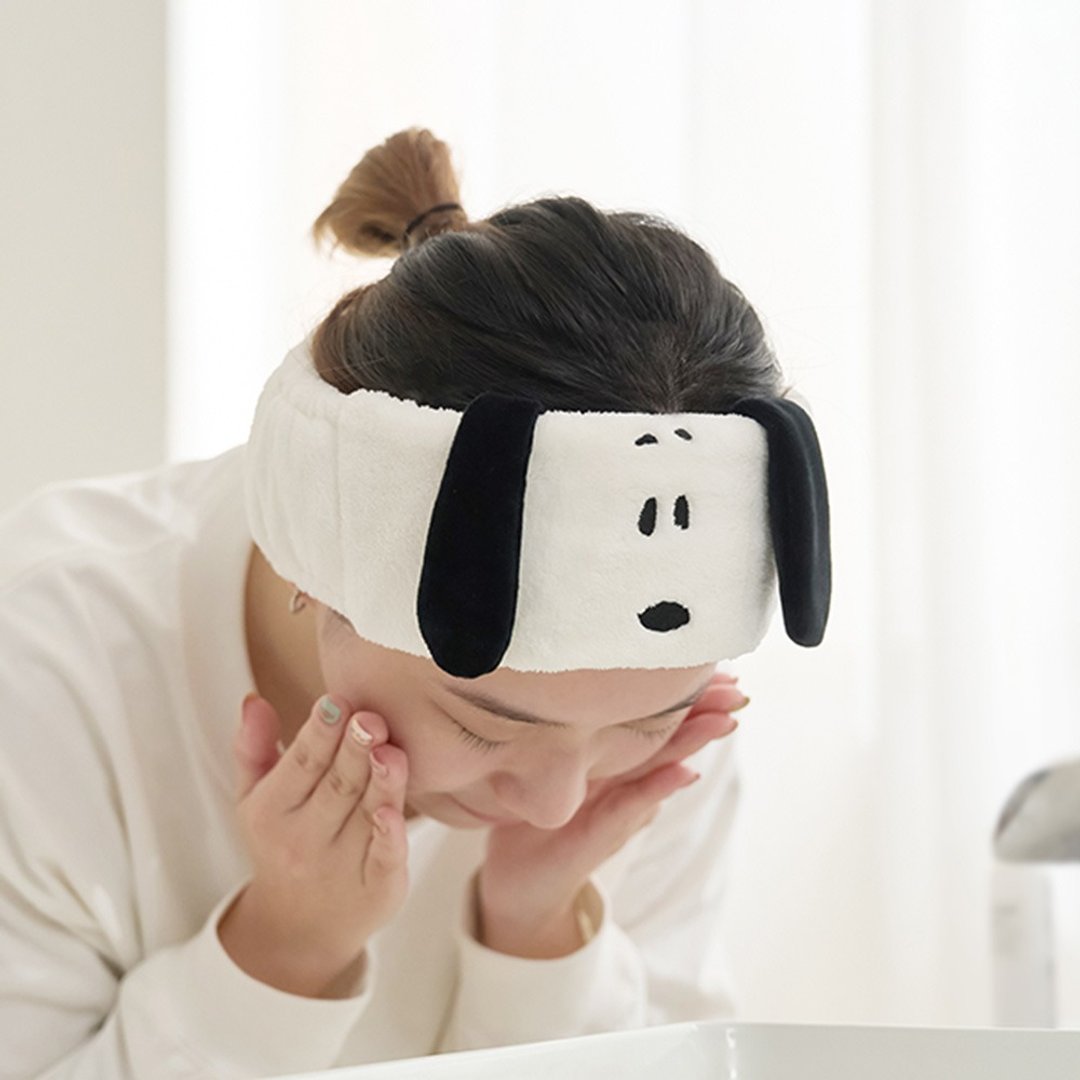 Peanuts史努比绒毛造型发带-Snoopy 洗脸化妆发带 - 卫浴用品 - 聚酯纤维 多色