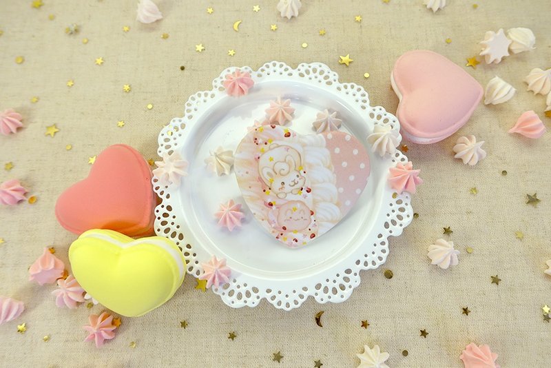 心型徽章-马林糖系列 - 胸针 - 其他金属 粉红色