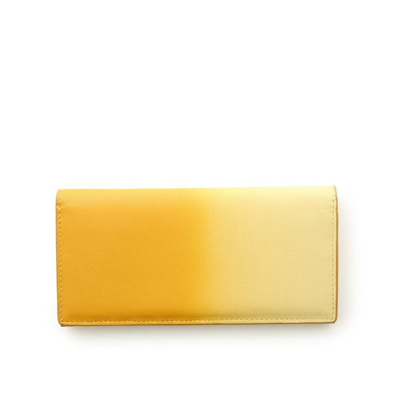Irodori 季节色彩长夹-福春 - 皮夹/钱包 - 真皮 黄色