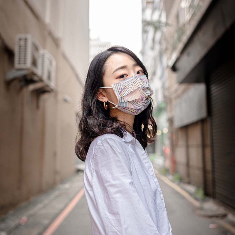 stylei【平面医疗口罩】三角几何系列-成人/儿童/30入 - 口罩 - 其他材质 多色