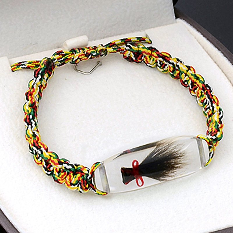 典藏手链-透明水晶款　新生礼　弥月礼　宝宝出生礼 宠物纪念品 - 手链/手环 - 其他人造纤维 粉红色