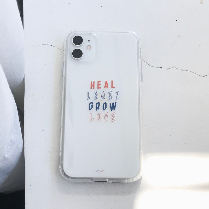 HEAL.LEARN.GROW.LOVE 手机壳空压软壳 - 手机壳/手机套 - 塑料 透明