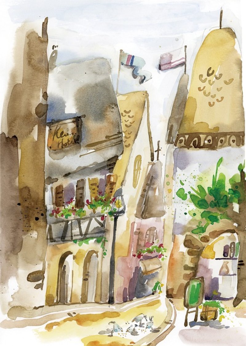 欧洲小街景明信片 - 卡片/明信片 - 其他材质 