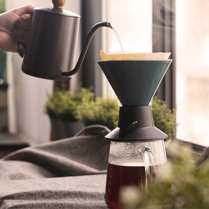 Driver 简约可调手冲咖啡滤杯壶组 - 咖啡壶/周边 - 不锈钢 白色