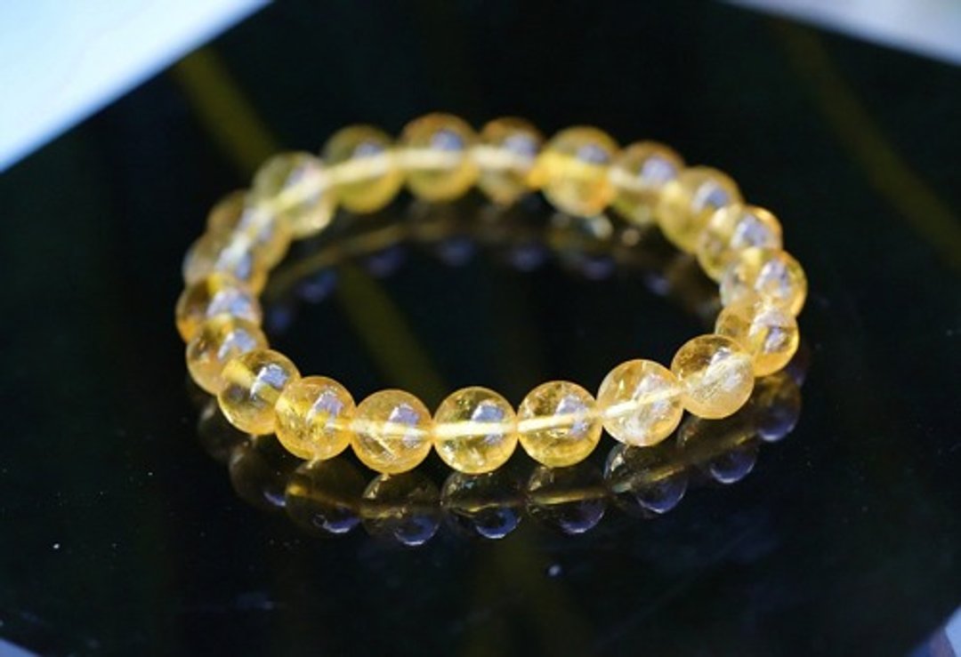温润黄水晶 手链 s1026 - 手链/手环 - 宝石 金色