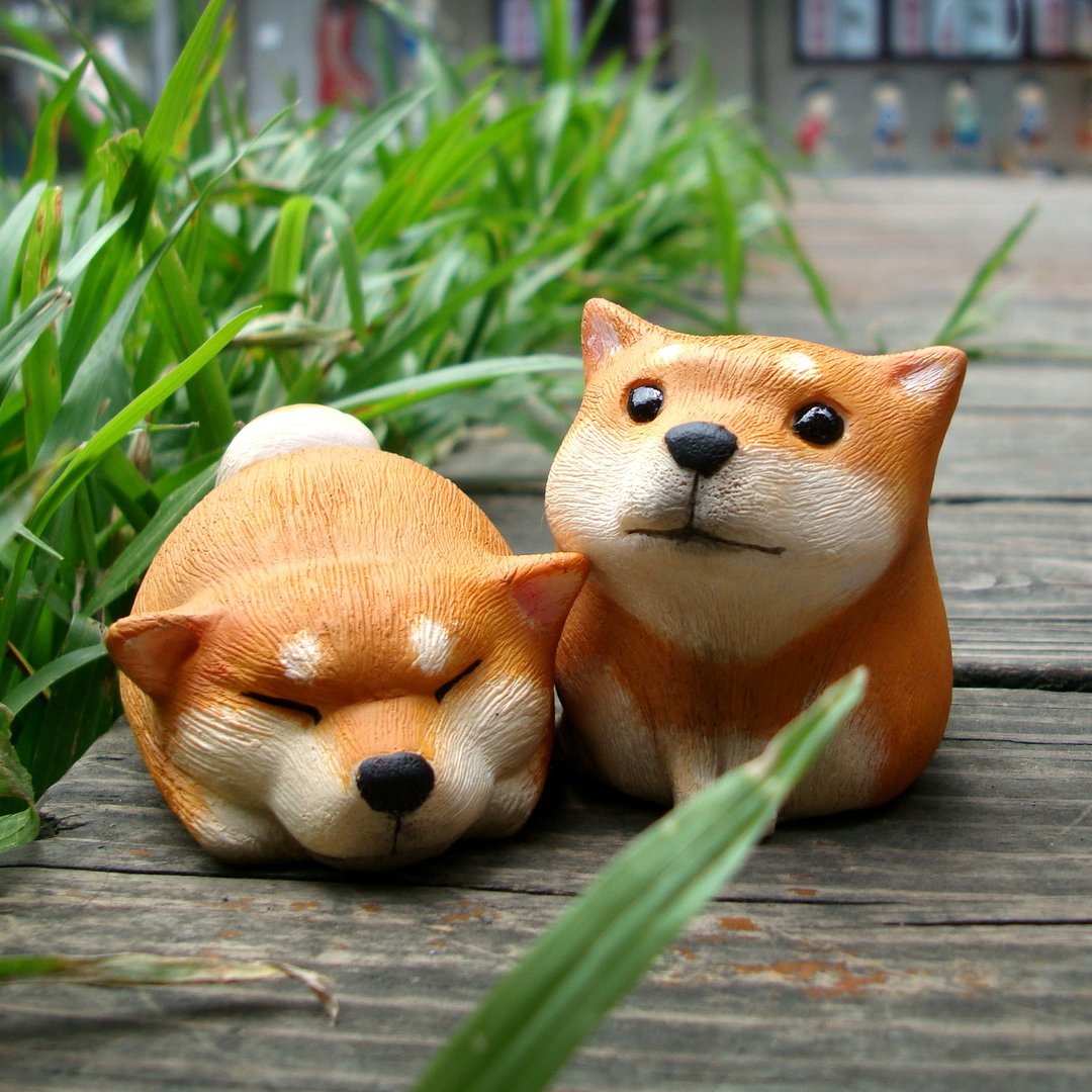 疗愈圆滚滚系列-柴犬ShibaInu(赤柴)(剩坐姿) - 摆饰 - 塑料 