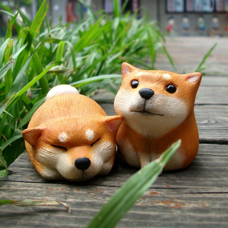 疗愈圆滚滚系列-柴犬ShibaInu(赤柴)(剩坐姿) - 摆饰 - 塑料 