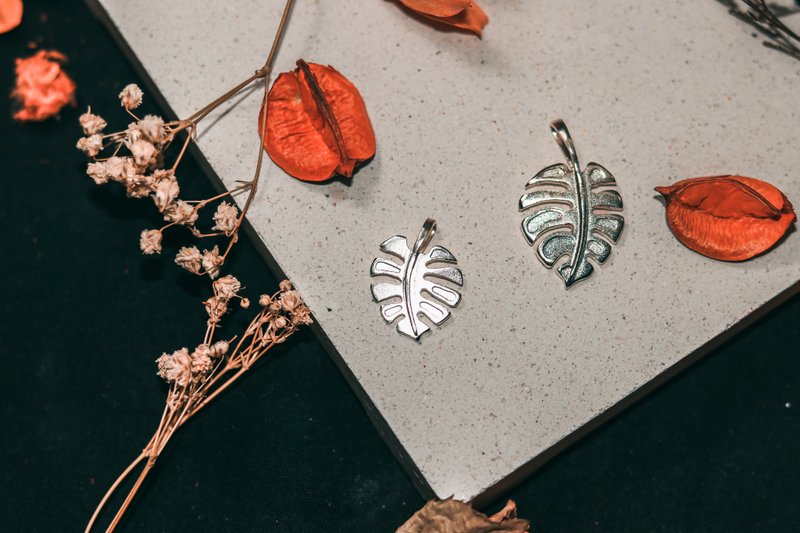 999纯银 国韵系列 龟背叶坠饰 - 项链 - 纯银 